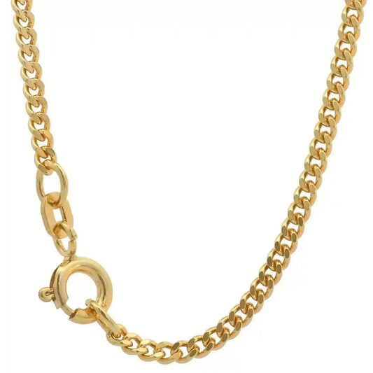 Goldkette Panzerkette Halskette Breite 2,1 mm massiv 585-14 Karat Gold - Firma Holzenplotz - Silberketten-Goldketten.de 