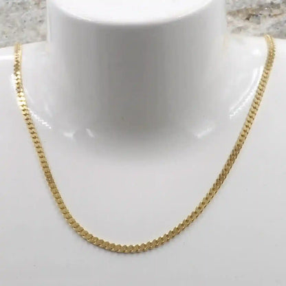 Goldkette Panzerkette Halskette Breite 2,4 mm massiv 585-14 Karat Gold