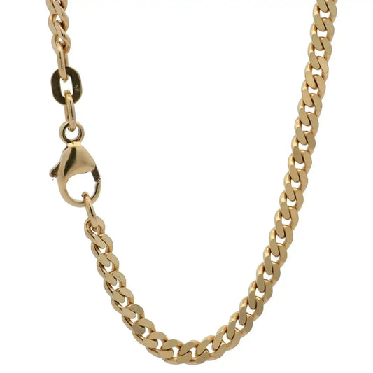 Goldkette Panzerkette Halskette Breite 2,5 mm massiv 585-14 Karat Gold