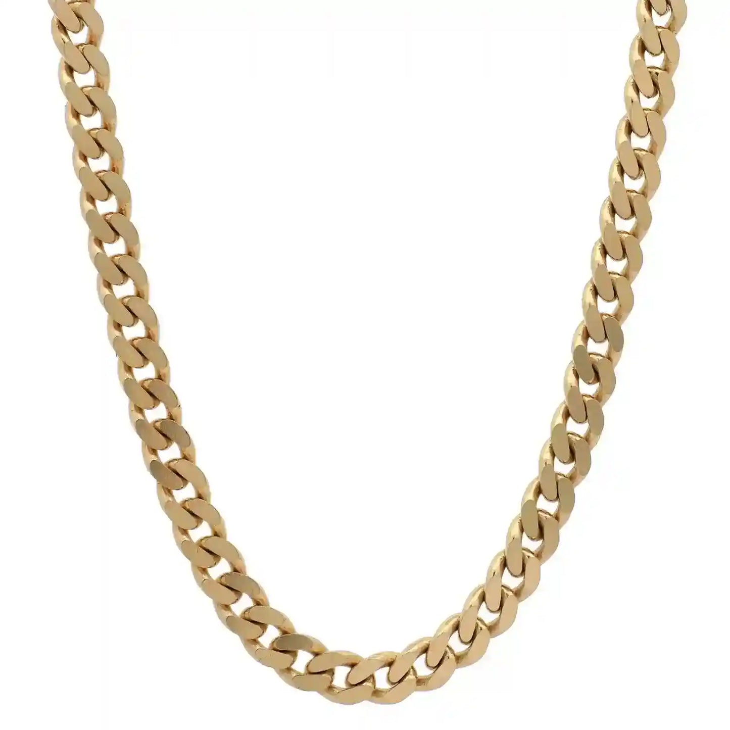 Goldkette Panzerkette Halskette Breite 2,5 mm massiv 585-14 Karat Gold