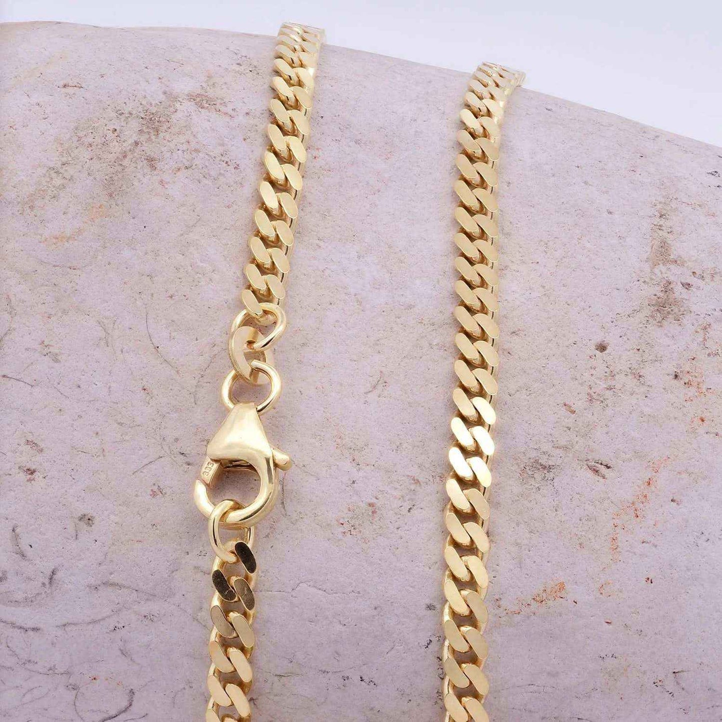 Goldkette Panzerkette Halskette Breite 3,4 mm massiv 333 -8 Karat Gold