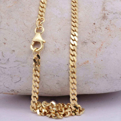 Goldkette Panzerkette Halskette Breite 3,4 mm massiv 333 -8 Karat Gold