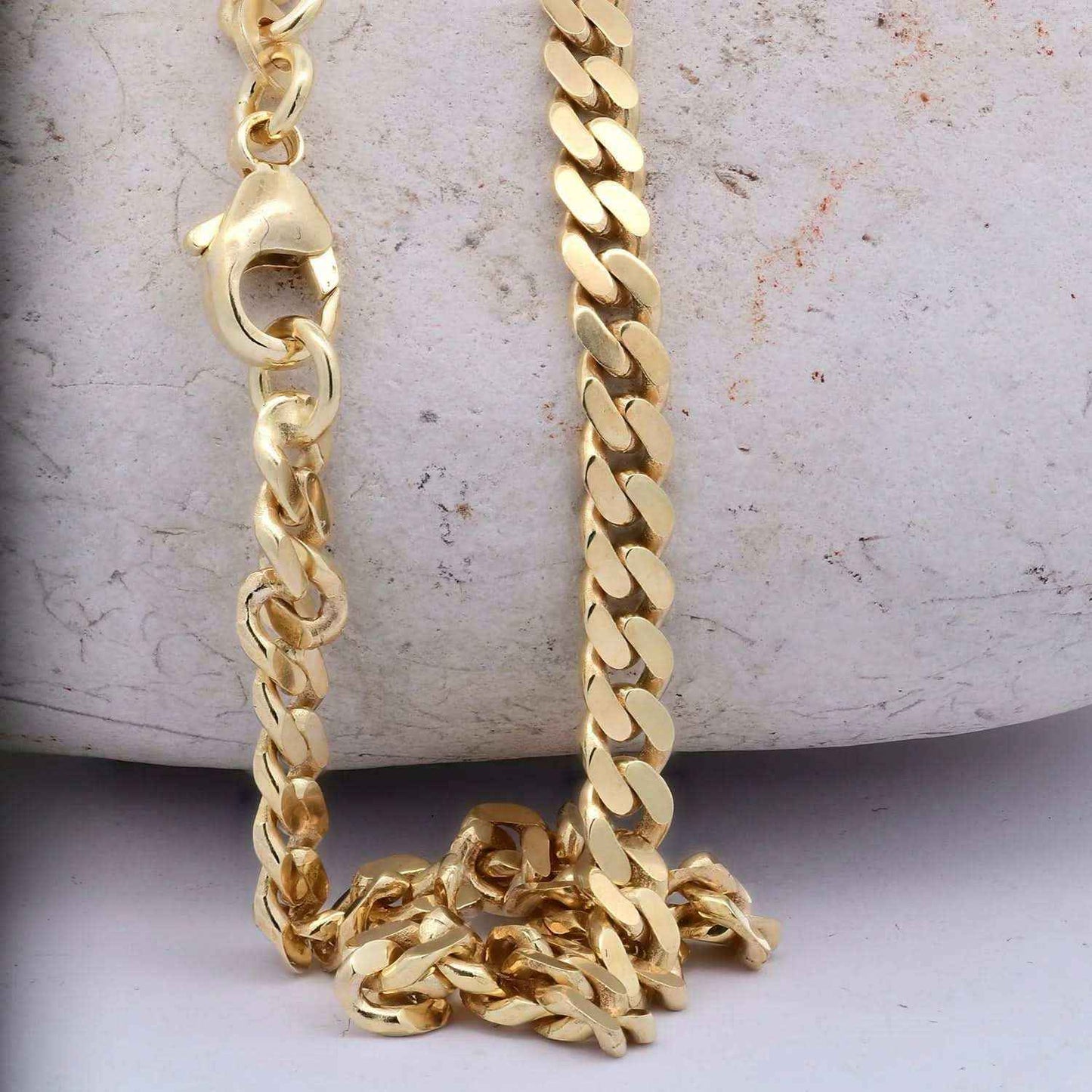 Goldkette Panzerkette Halskette Breite 4,1 mm massiv 333 -8 Karat Gold