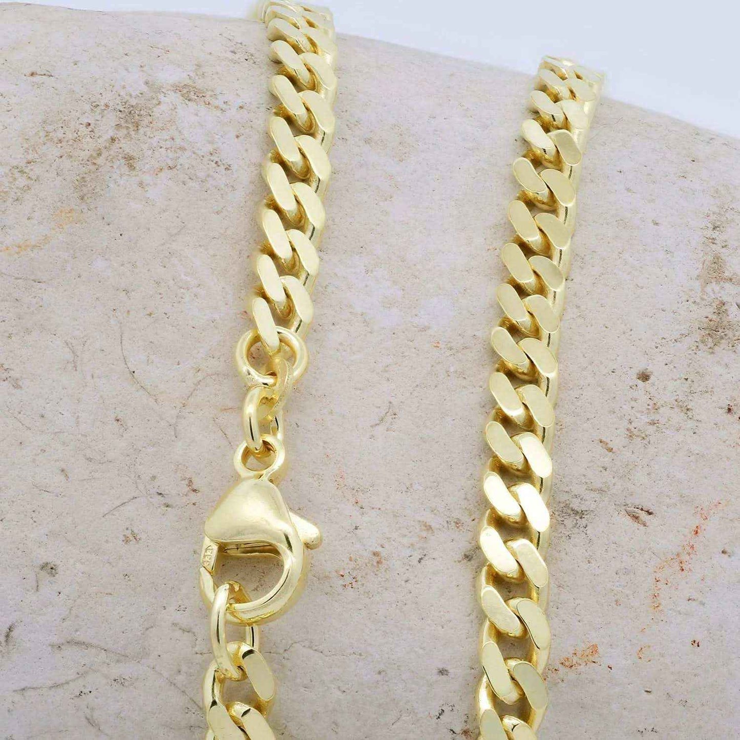 Goldkette Panzerkette Halskette Breite 4,7 mm massiv 333 -8 Karat Gold - Firma Holzenplotz - Silberketten-Goldketten.de 