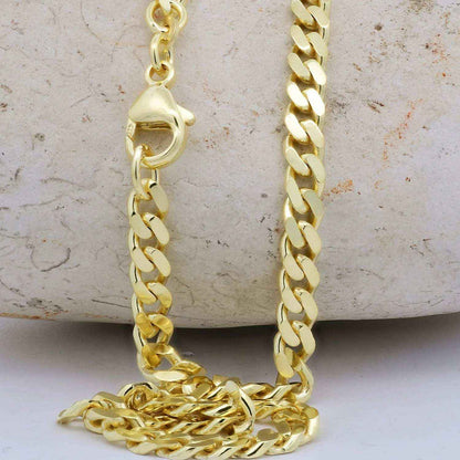 Goldkette Panzerkette Halskette Breite 4,7 mm massiv 333 -8 Karat Gold - Firma Holzenplotz - Silberketten-Goldketten.de 