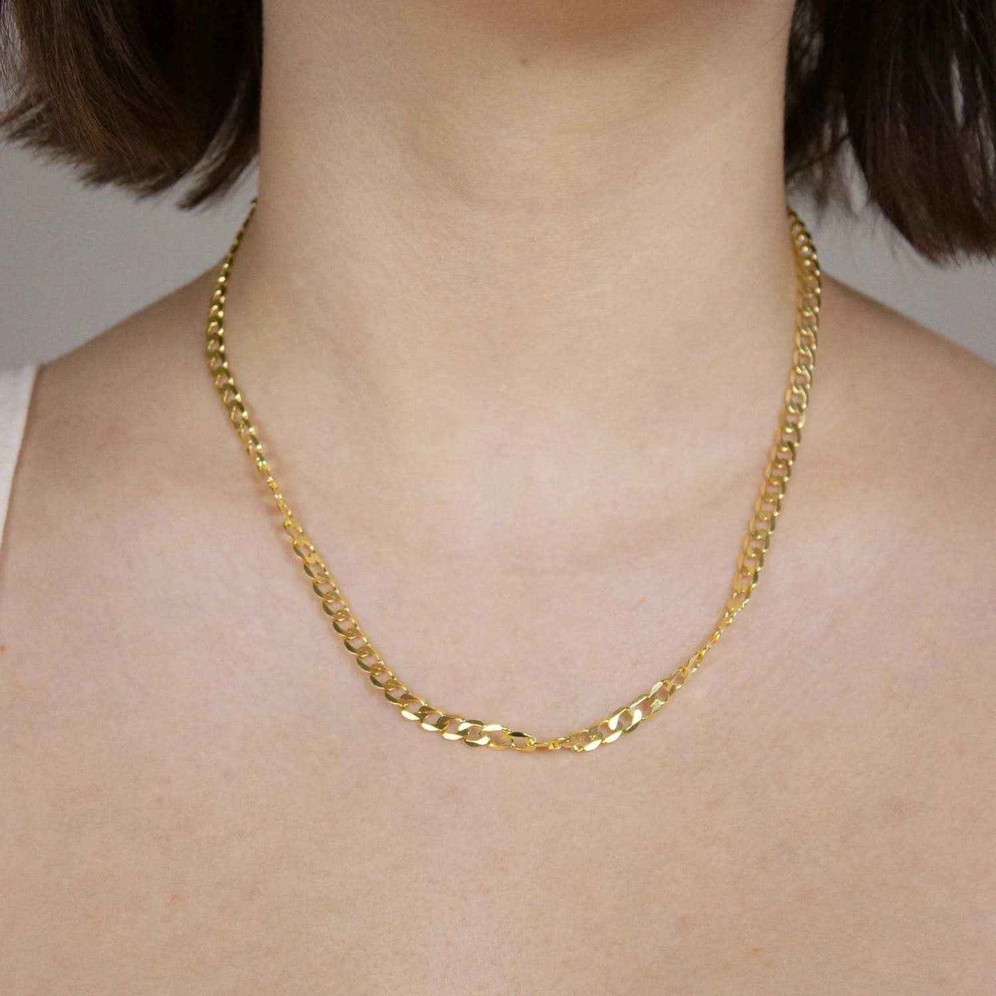 Goldkette Panzerkette Halskette Breite 5,0 mm weit 333 - 8 Karat Gold - Firma Holzenplotz - Silberketten-Goldketten.de 