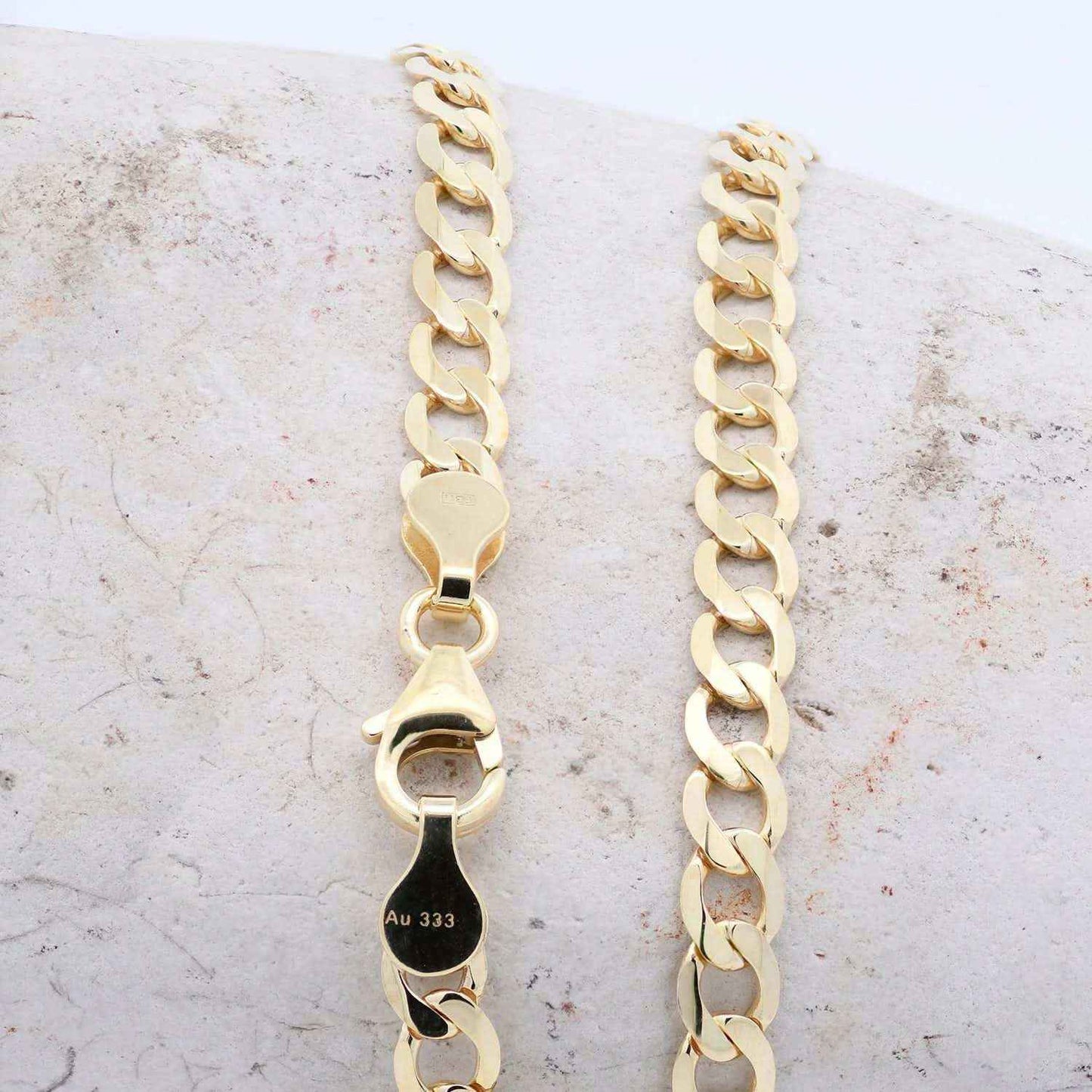 Goldkette Panzerkette Halskette Breite 5,0 mm weit 333 - 8 Karat Gold - Firma Holzenplotz - Silberketten-Goldketten.de 