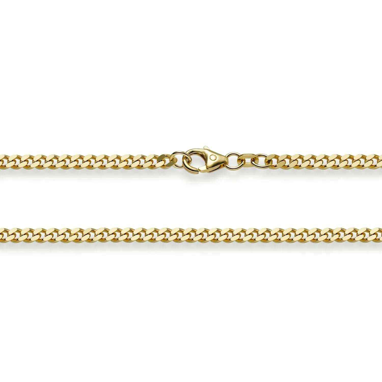 Goldkette Panzerkette Länge 19cm - Breite 3,0mm - 585-14 Karat Gold