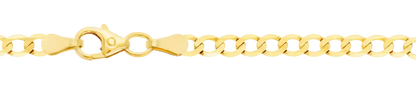 Goldkette Panzerkette Länge 19cm - Breite 3,1mm - 333-8 Karat Gold