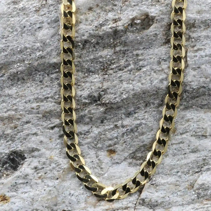 5,0 mm 19 cm 585 - 14 Karat Gold Armkette Panzerkette massiv Gold hochwertige Goldkette 6 g