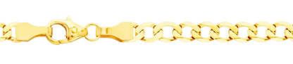 Goldkette Panzerkette Länge 21cm - Breite 3,9mm - 585-14 Karat Gold