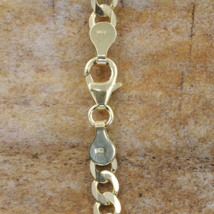 Goldkette Panzerkette Länge 21cm - Breite 5,0mm - 333-8 Karat Gold
