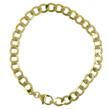 Goldkette Panzerkette Länge 21cm - Breite 5,0mm - 333-8 Karat Gold
