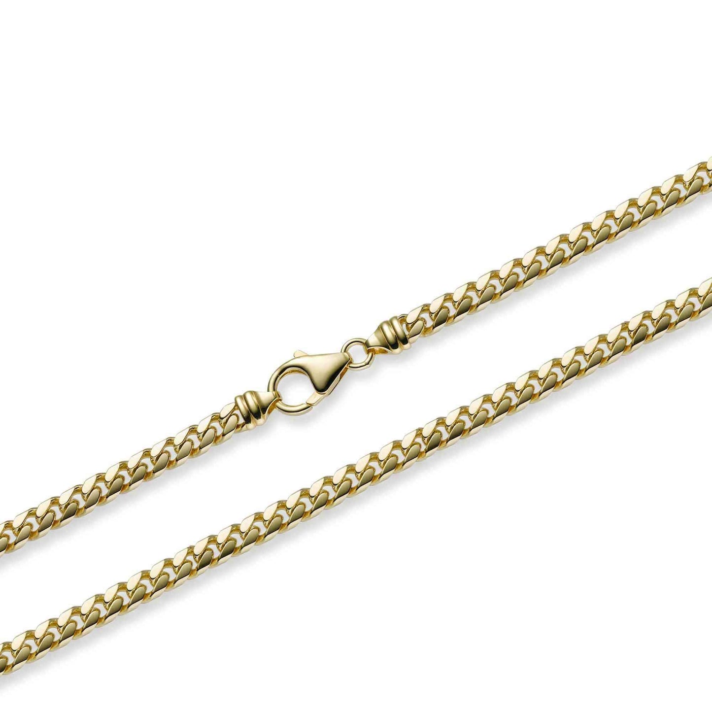 5,0 mm 21 cm 585 - 14 Karat Gold Armkette Panzerkette massiv Gold hochwertige Goldkette 18 g