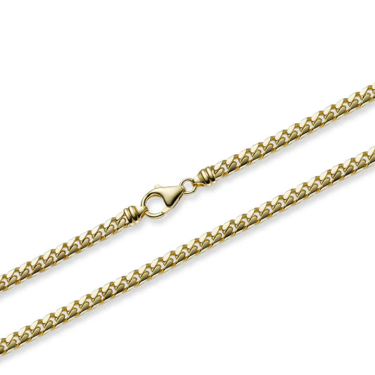 5,0 mm 21 cm 585 - 14 Karat Gold Armkette Panzerkette massiv Gold hochwertige Goldkette 18 g