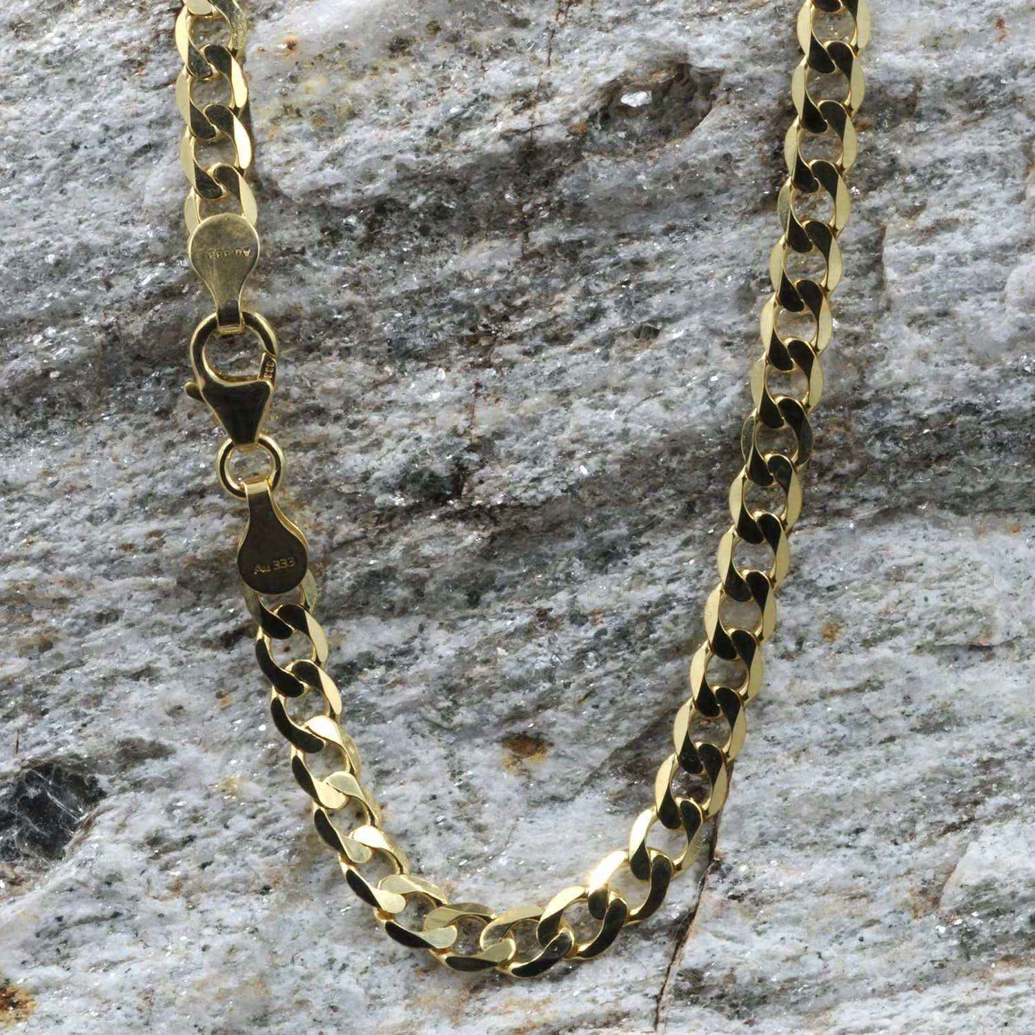 5,0 mm 21 cm 585 - 14 Karat Gold Armkette Panzerkette massiv Gold hochwertige Goldkette 6,8 g