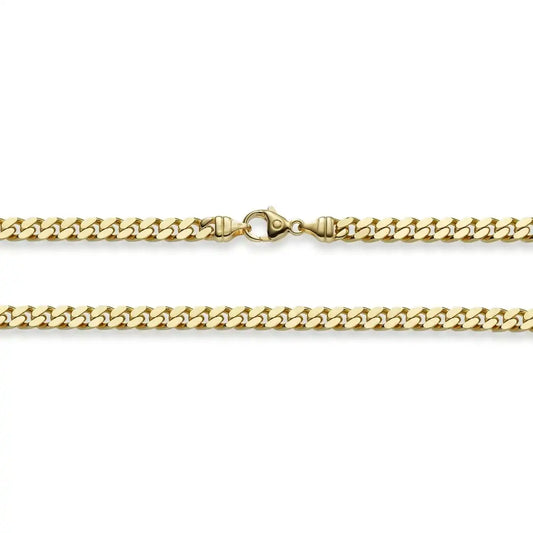 Goldkette Panzerkette Länge 21cm - Breite 6,0mm - 750-18 Karat Gold