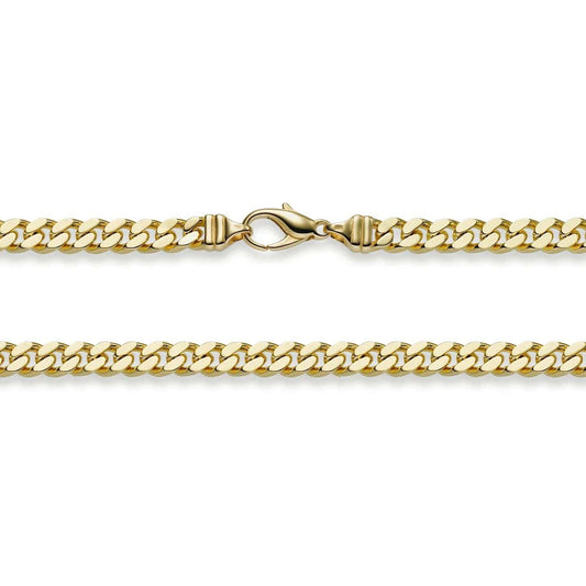 Goldkette Panzerkette Länge 22cm - Breite 6,0mm - 585-14 Karat Gold