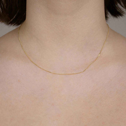 Goldkette Panzerkette Länge 36cm - Breite 0,8mm - 585-14 Karat Gold