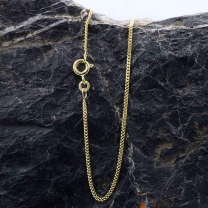 1,4 mm 36 cm 333 - 8 Karat Gold Halskette Panzerkette massiv Gold hochwertige Goldkette  2 g