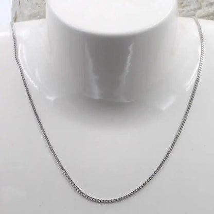 Goldkette Panzerkette Länge 36cm - Breite 1,4mm - 333-8 Karat Weißgold