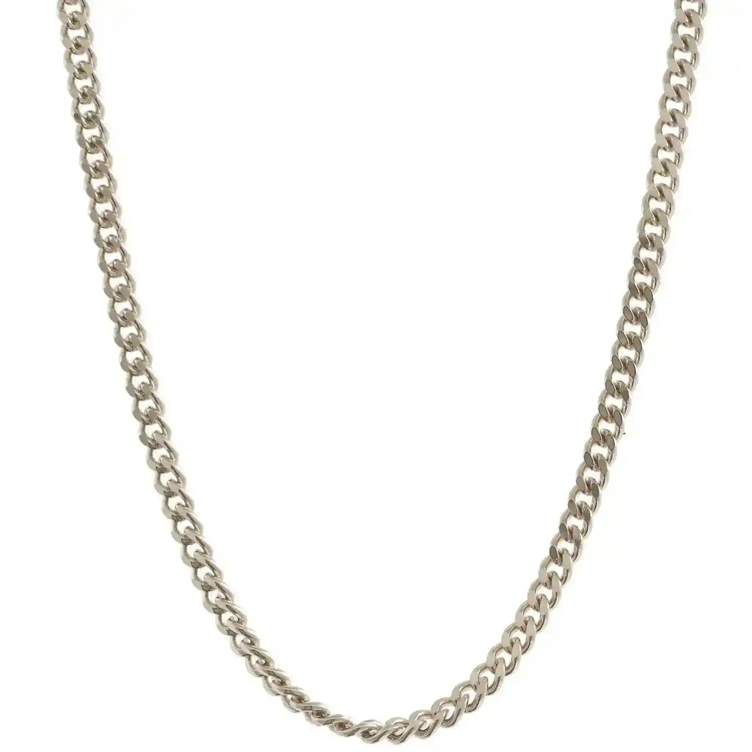 Goldkette Panzerkette Länge 36cm - Breite 1,4mm - 333-8 Karat Weißgold