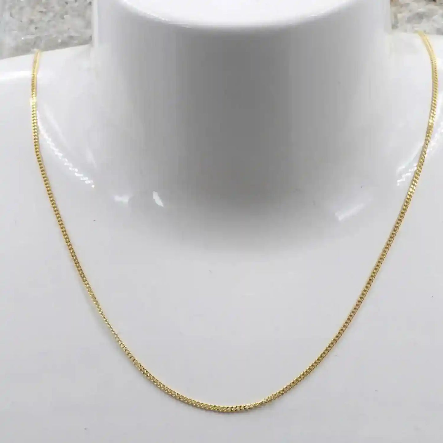 Goldkette Panzerkette Länge 38cm - Breite 1,1mm - 585-14 Karat Gold