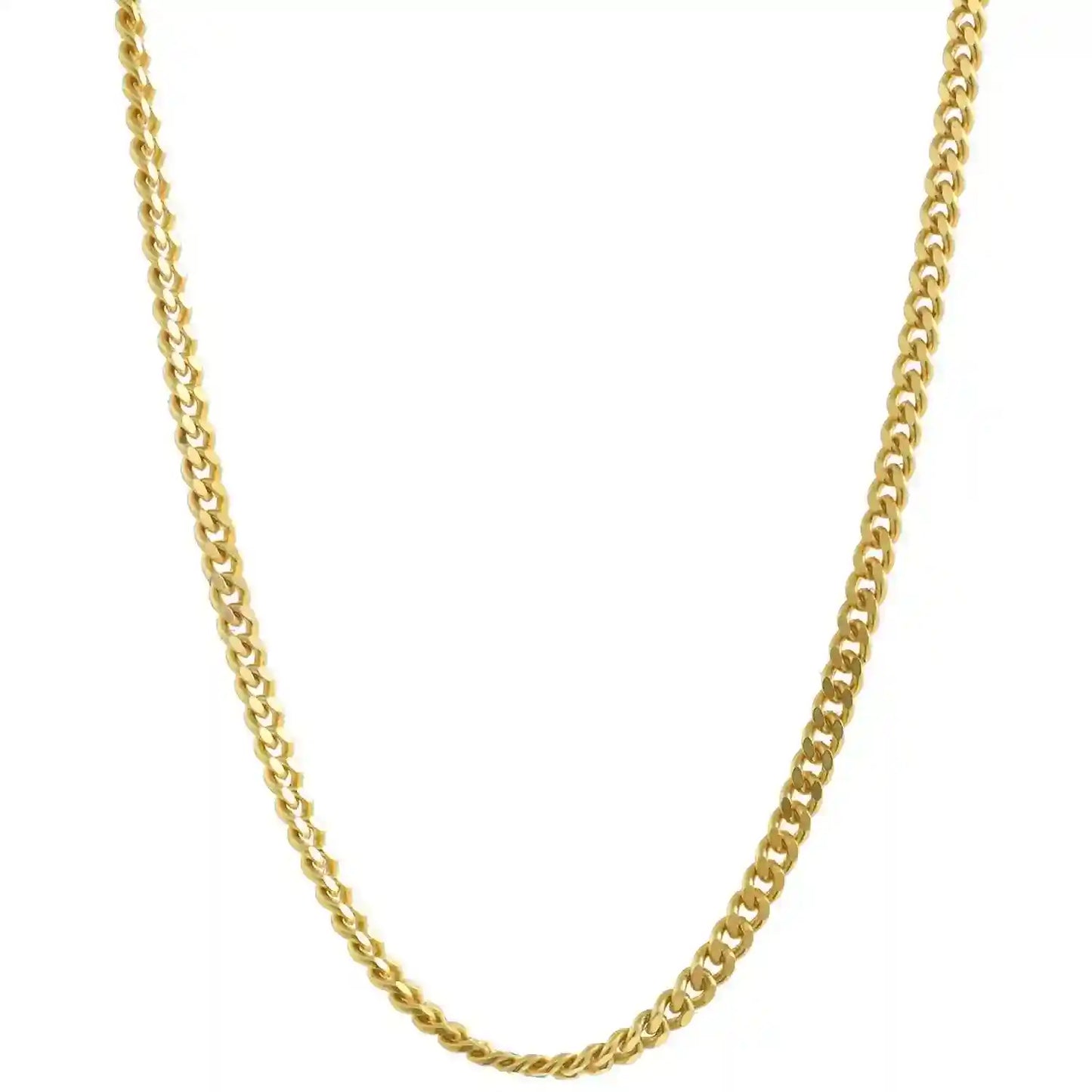 Goldkette Panzerkette Länge 38cm - Breite 1,2mm - 585-14 Karat Gold