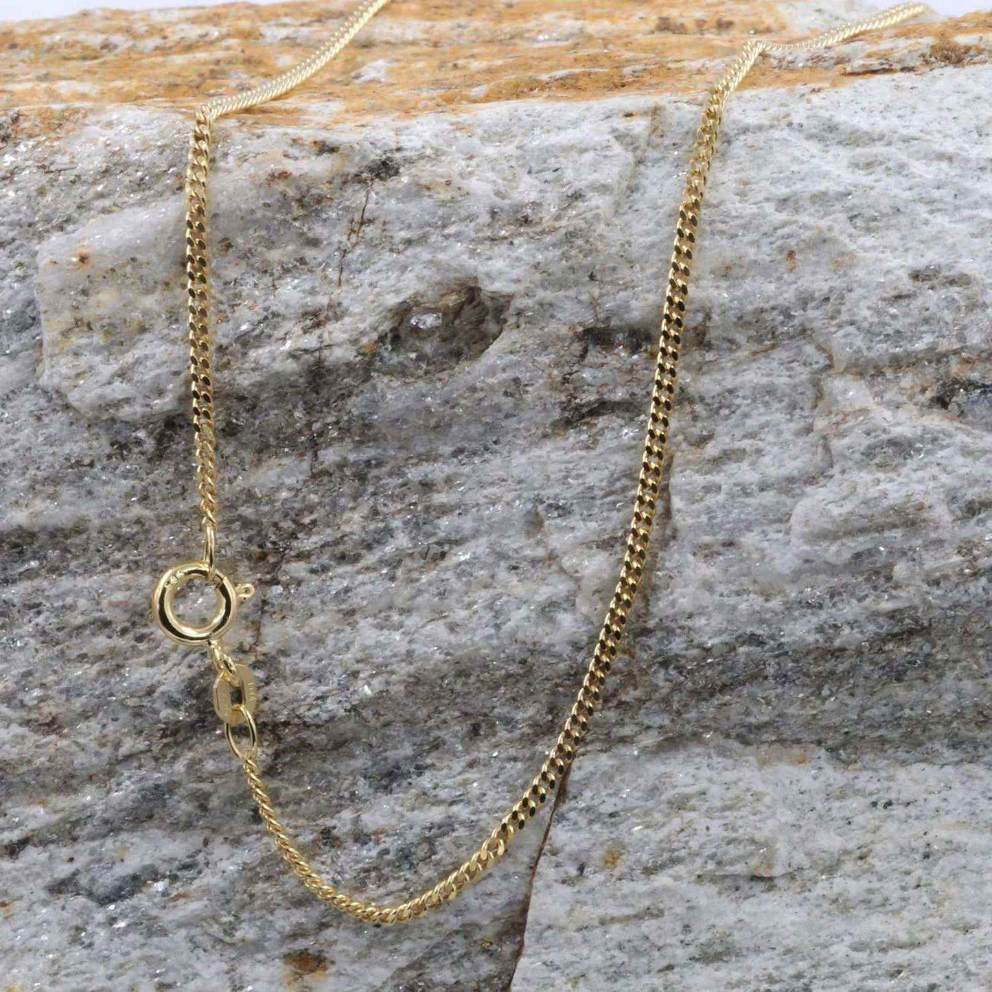 Goldkette Panzerkette Länge 38cm - Breite 1,6mm - 333-8 Karat Gold