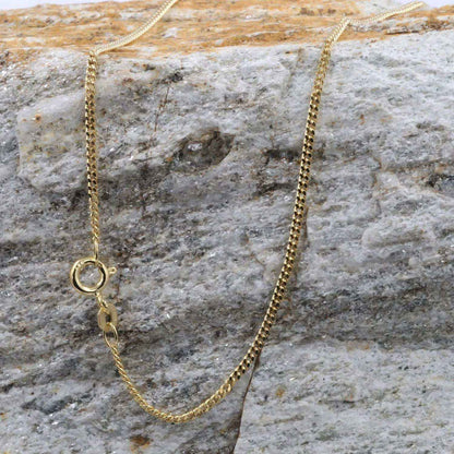 Goldkette Panzerkette Länge 38cm - Breite 1,6mm - 333-8 Karat Gold