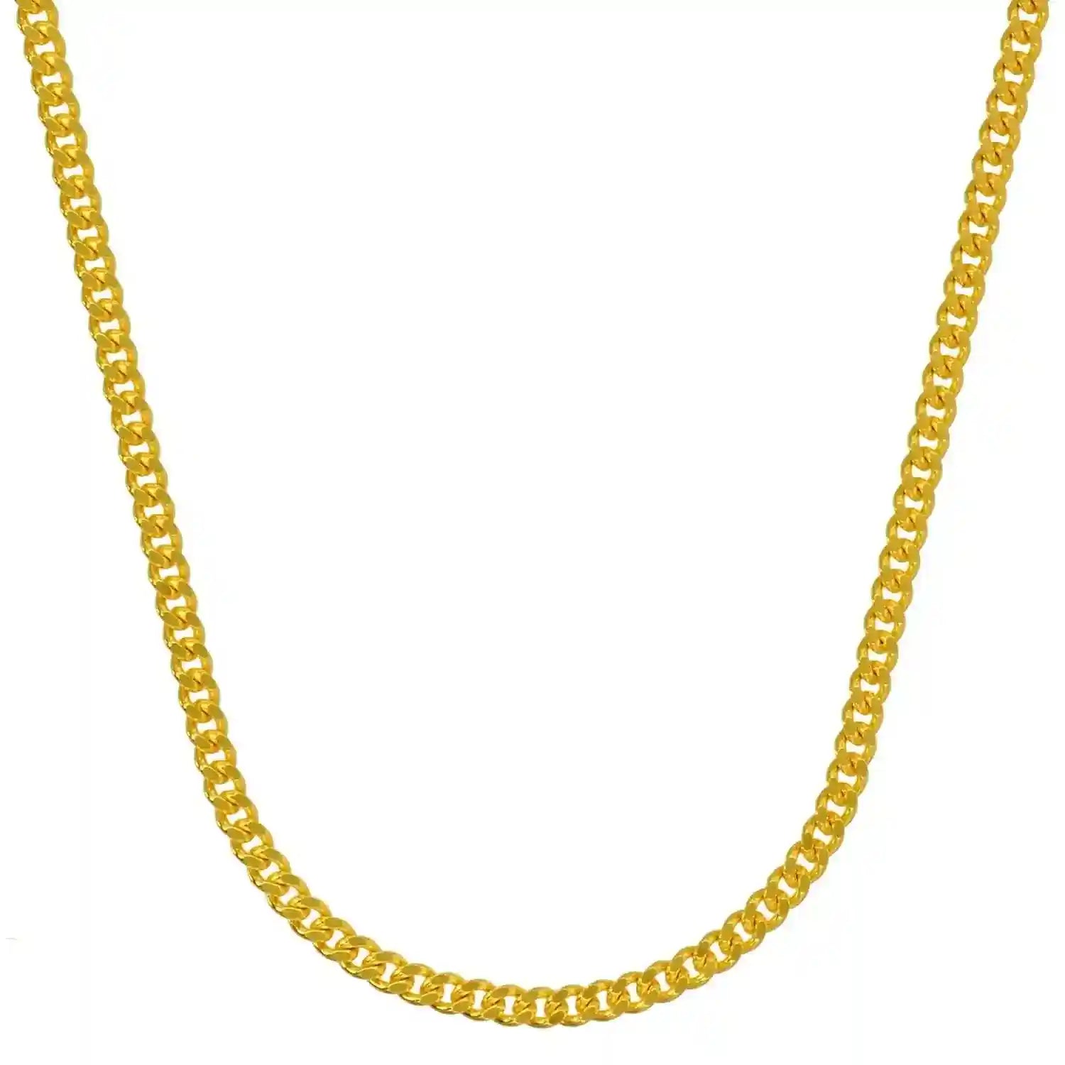 Goldkette Panzerkette Länge 38cm - Breite 1,6mm - 333-8 Karat Gold