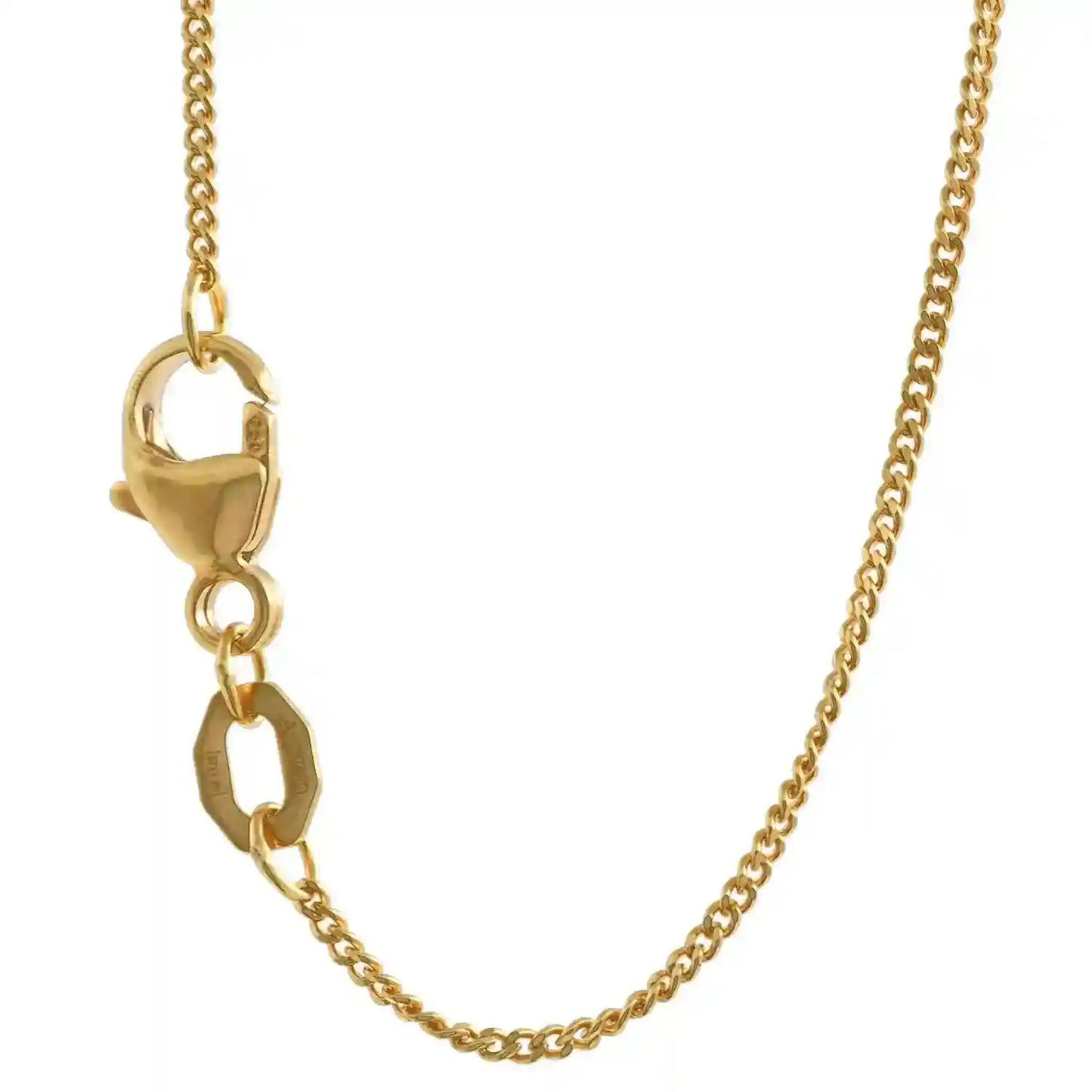 Goldkette Panzerkette Länge 40cm - Breite 1,1mm - 750-18 Karat Gold