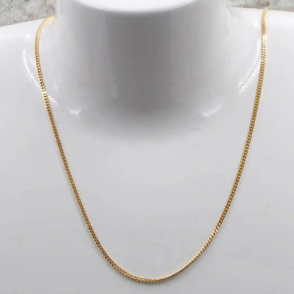 Goldkette Panzerkette Länge 40cm - Breite 1,4mm - 750-18 Karat Gold