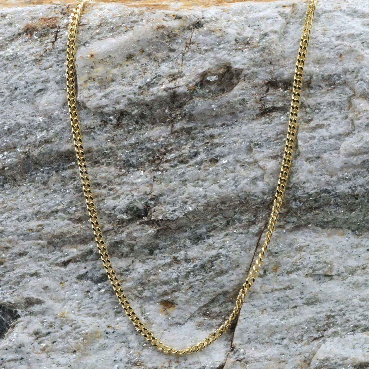 Goldkette Panzerkette Länge 40cm - Breite 1,7mm - 333-8 Karat Gold
