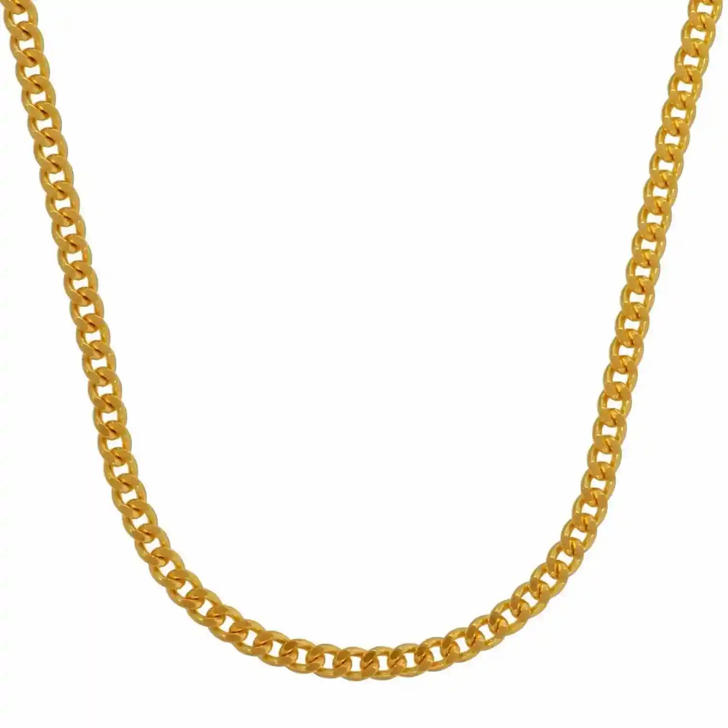 Goldkette Panzerkette Länge 40cm - Breite 1,7mm - 750-18 Karat Gold