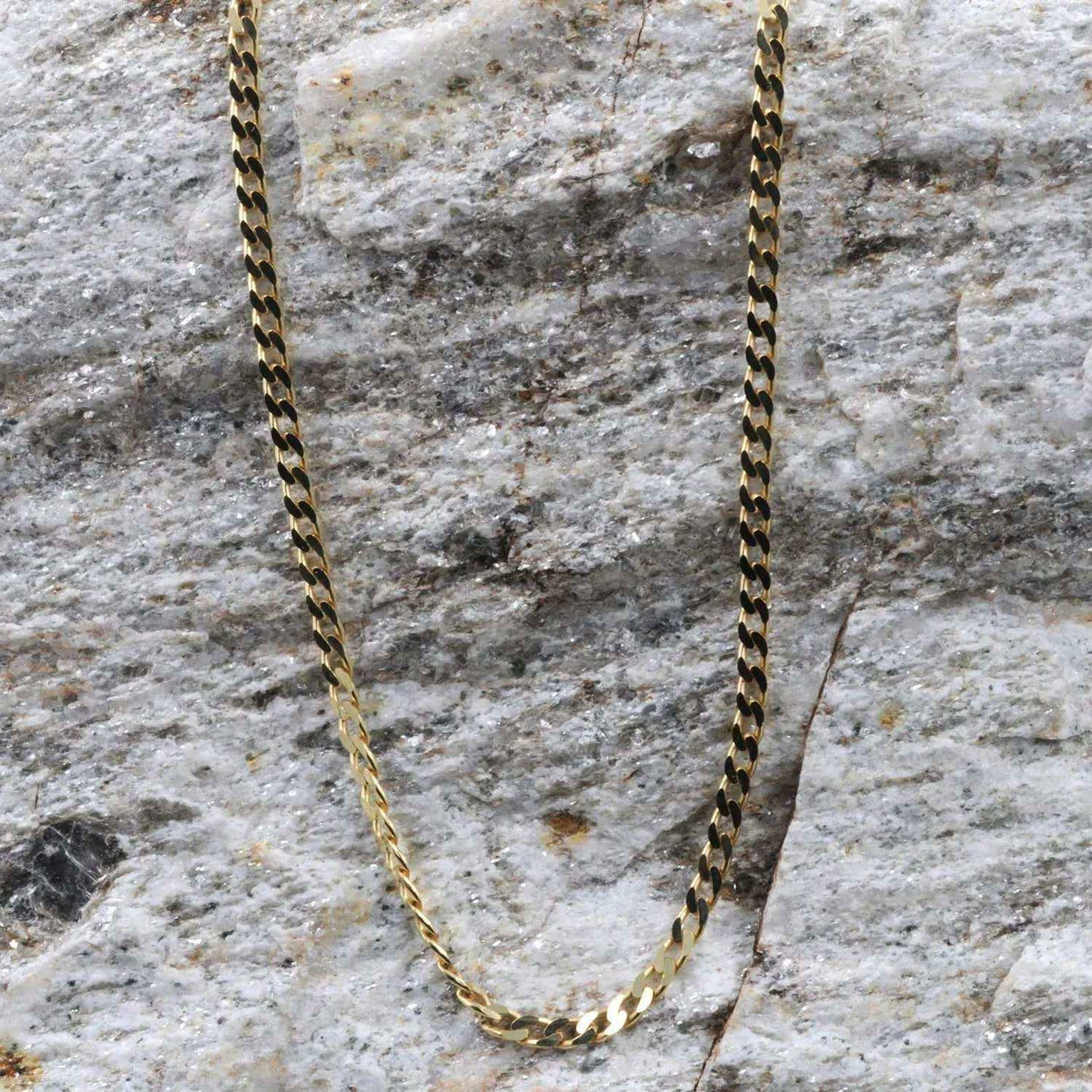 Goldkette Panzerkette Länge 40cm - Breite 2,1mm - 333-8 Karat Gold