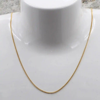 Goldkette Panzerkette Länge 42cm - Breite 1,1mm - 750-18 Karat Gold