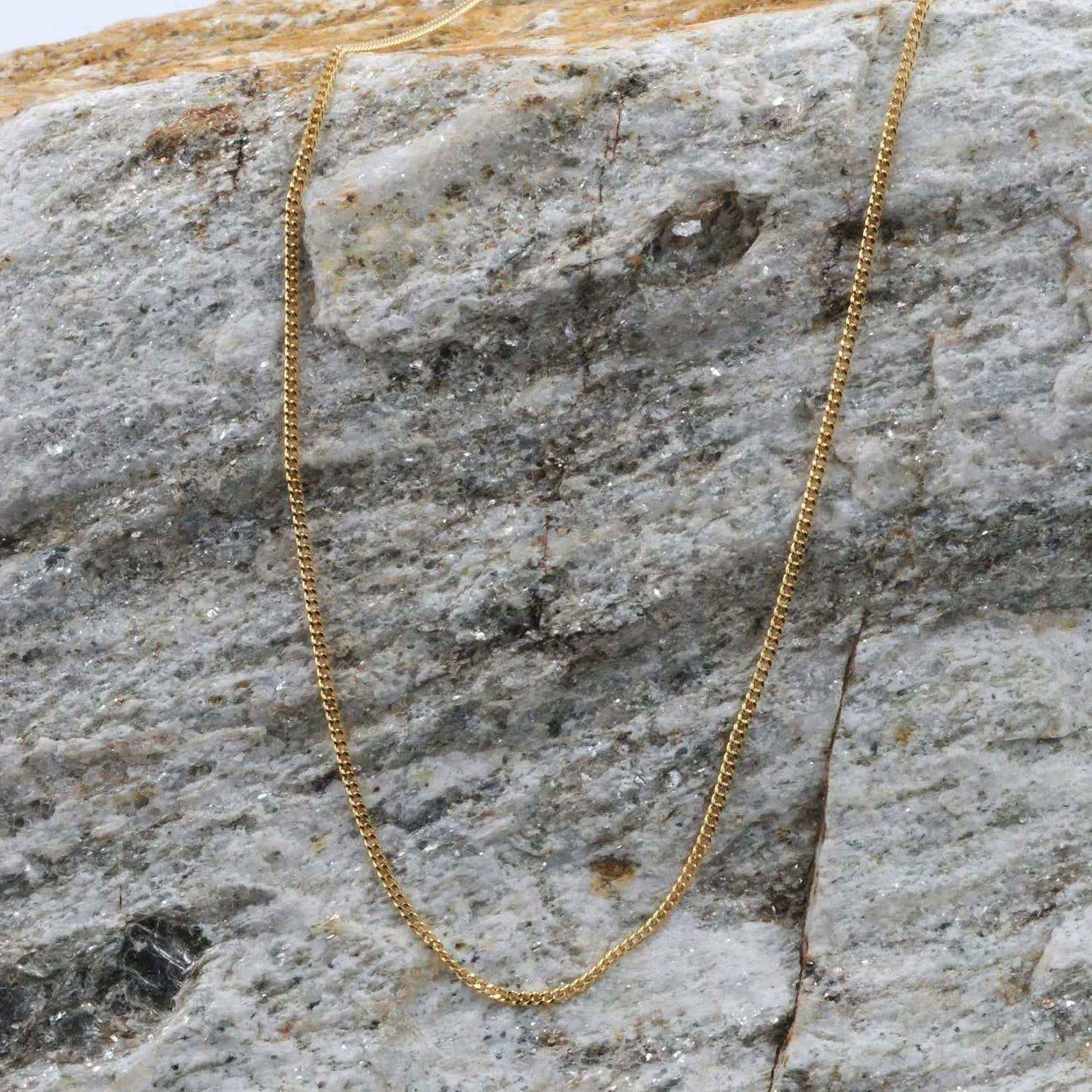 Goldkette Panzerkette Länge 42cm - Breite 1,1mm - 750-18 Karat Gold