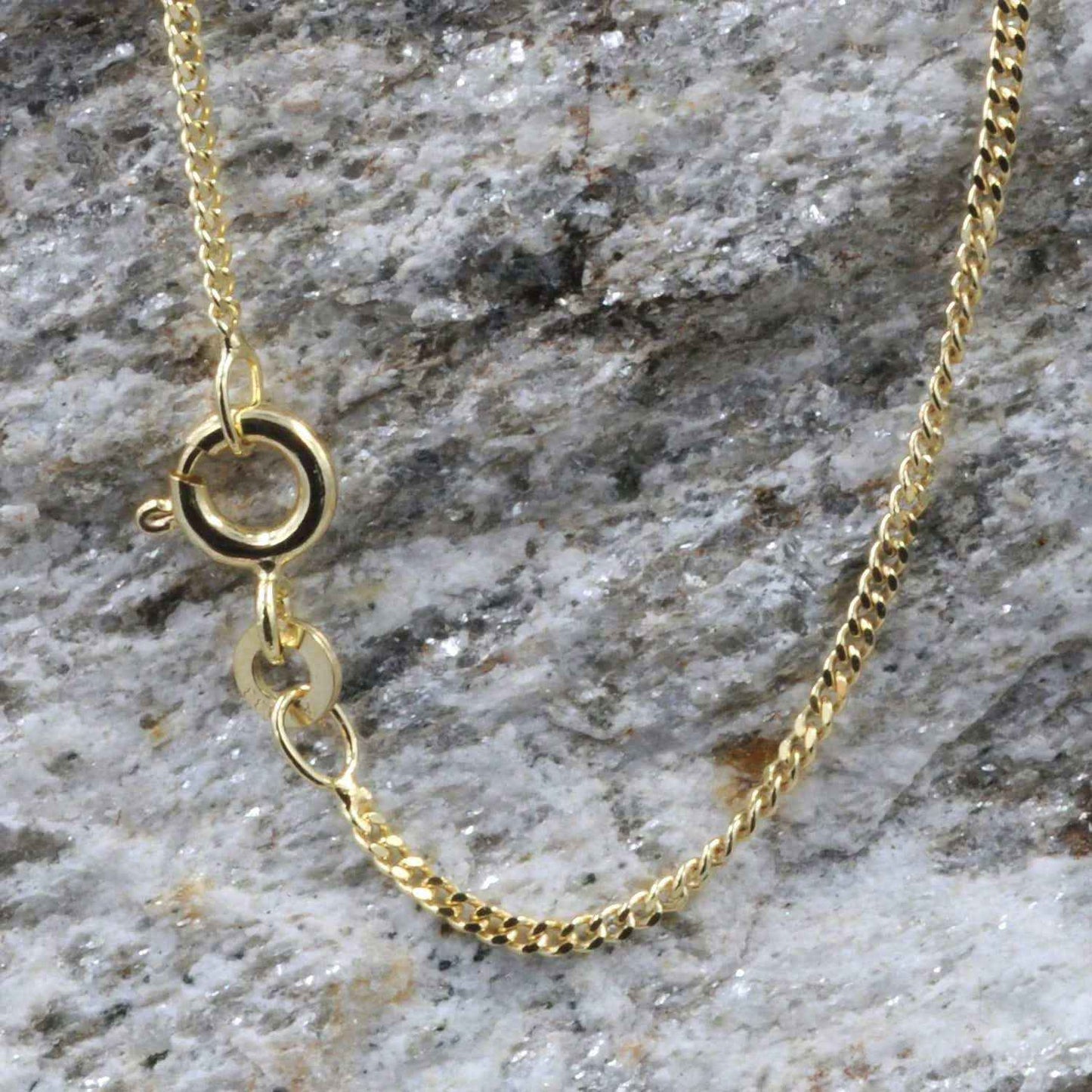 Goldkette Panzerkette Länge 42cm - Breite 1,4mm - 333-8 Karat Gold .