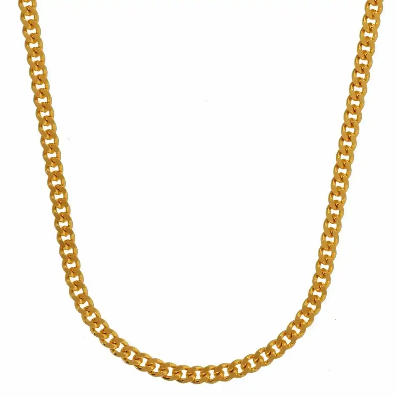 Goldkette Panzerkette Länge 42cm - Breite 1,7mm - 585-14 Karat Gold