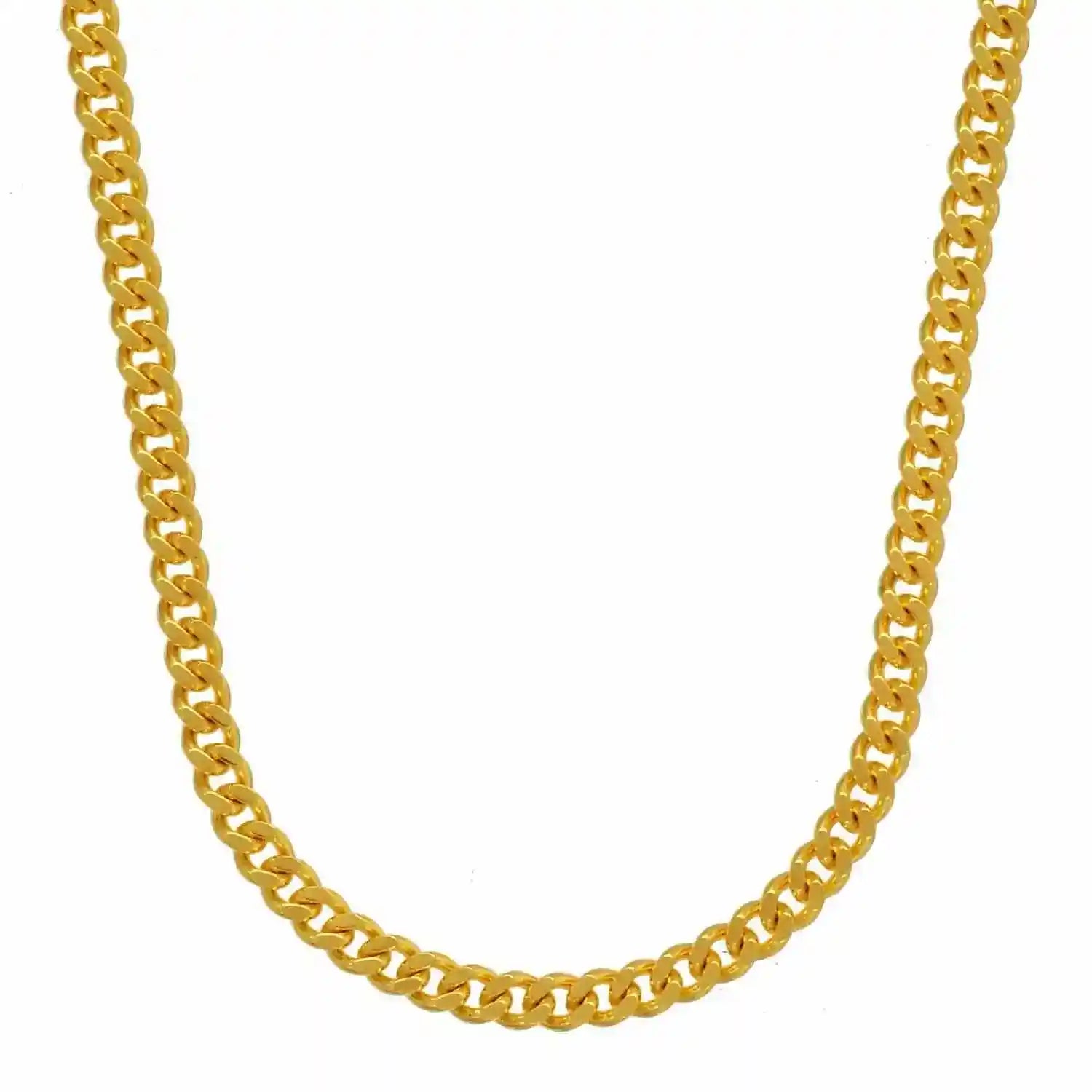 Goldkette Panzerkette Länge 42cm - Breite 2,1mm - 585-14 Karat Gold