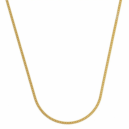 Goldkette Panzerkette Länge 45cm - Breite 0,8mm - 585-14 Karat Gold
