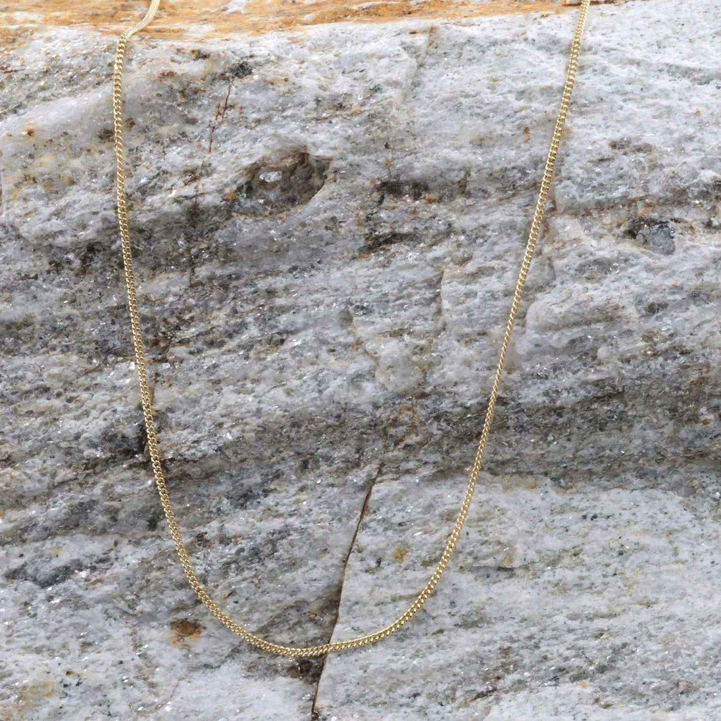 Goldkette Panzerkette Länge 45cm - Breite 0,8mm - 585-14 Karat Gold