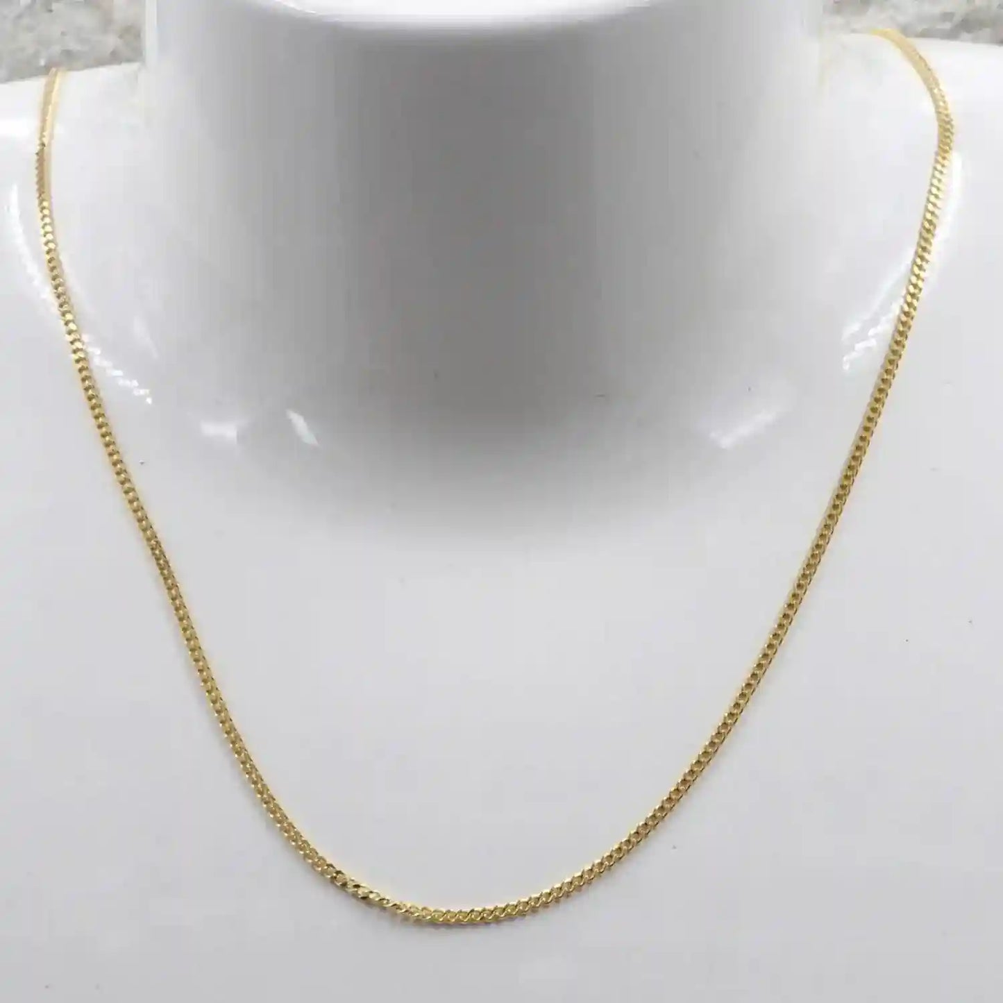 Goldkette Panzerkette Länge 45cm - Breite 1,2mm - 585-14 Karat Gold