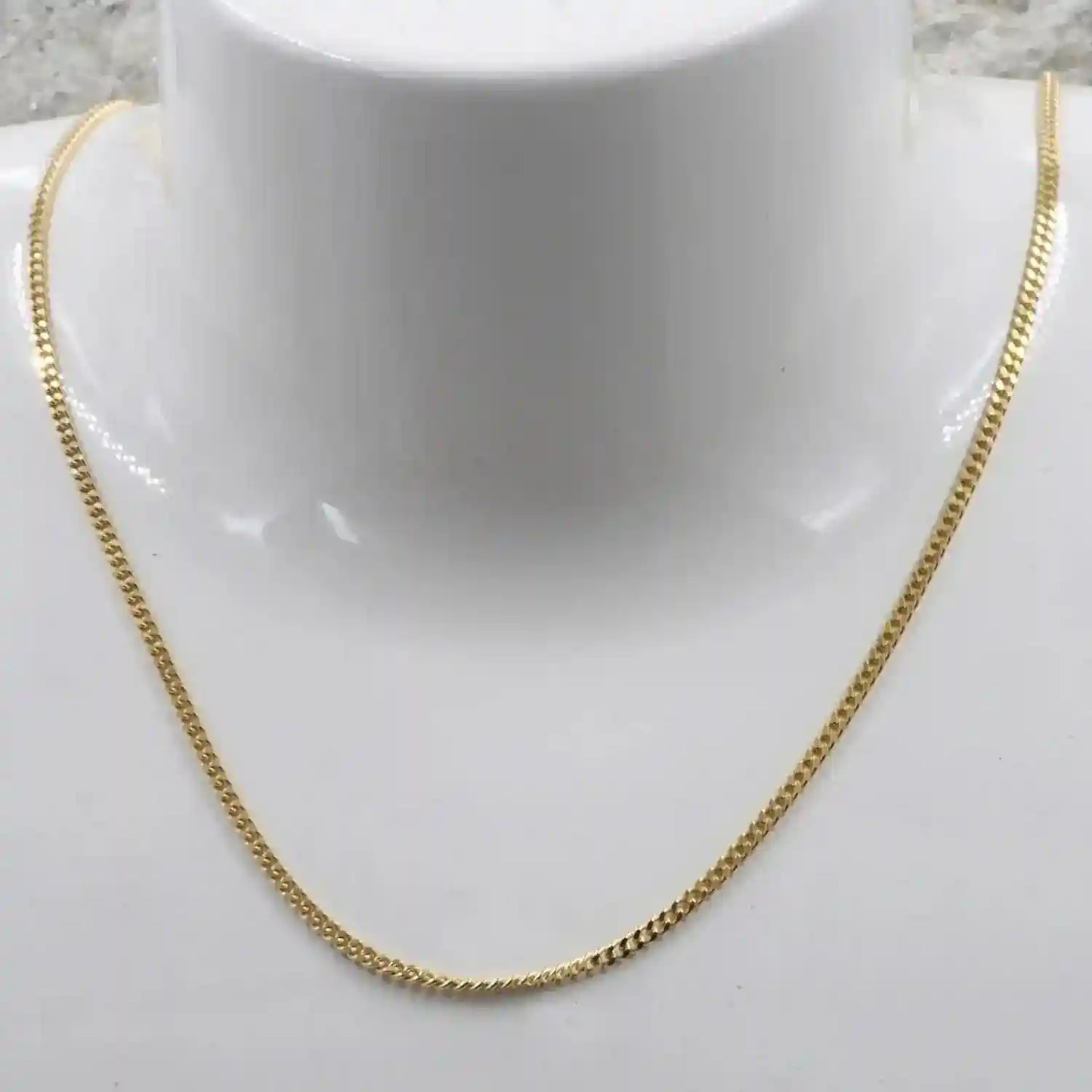 Goldkette Panzerkette Länge 45cm - Breite 1,6mm - 333-8 Karat Gold