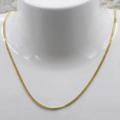 Goldkette Panzerkette Länge 45cm - Breite 1,6mm - 333-8 Karat Gold