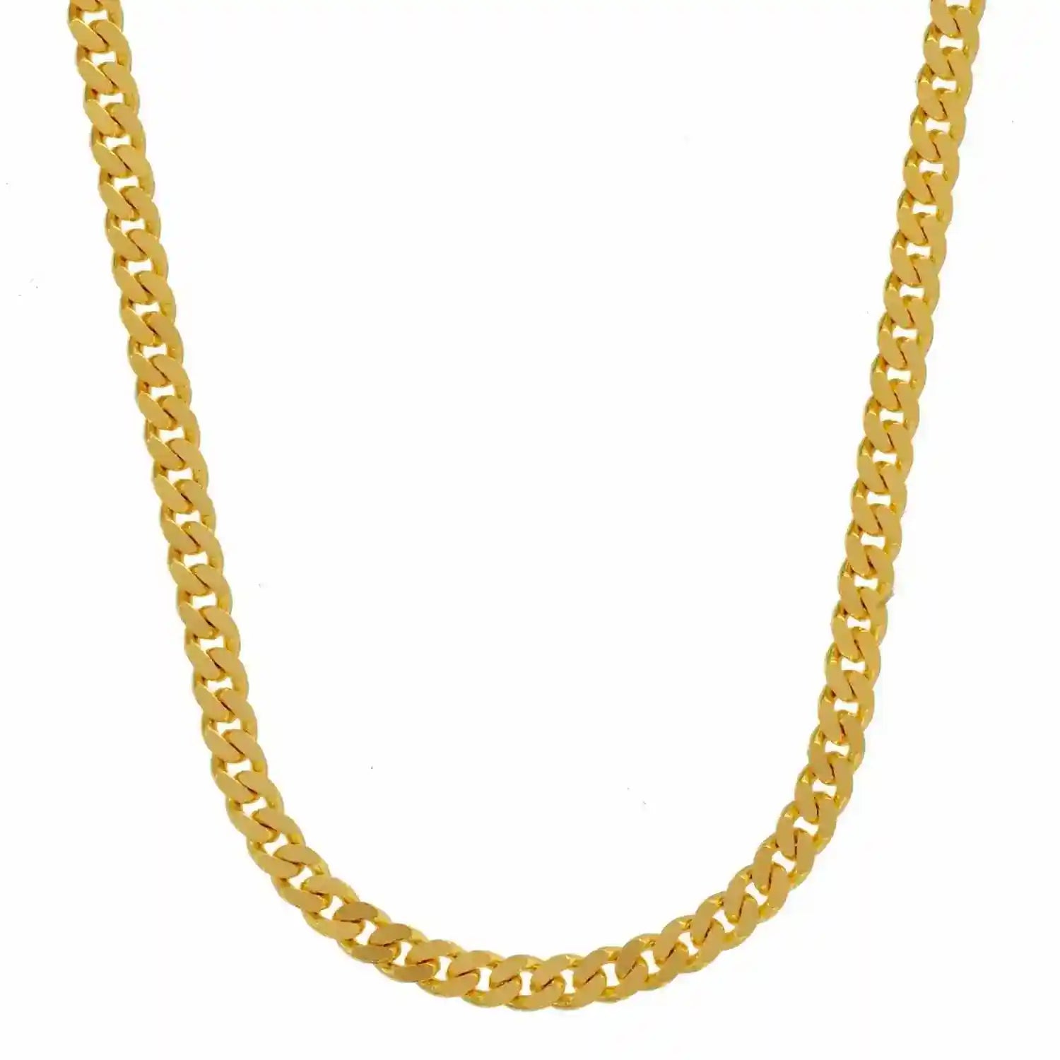 Goldkette Panzerkette Länge 45cm - Breite 2,5mm - 585-14 Karat Gold