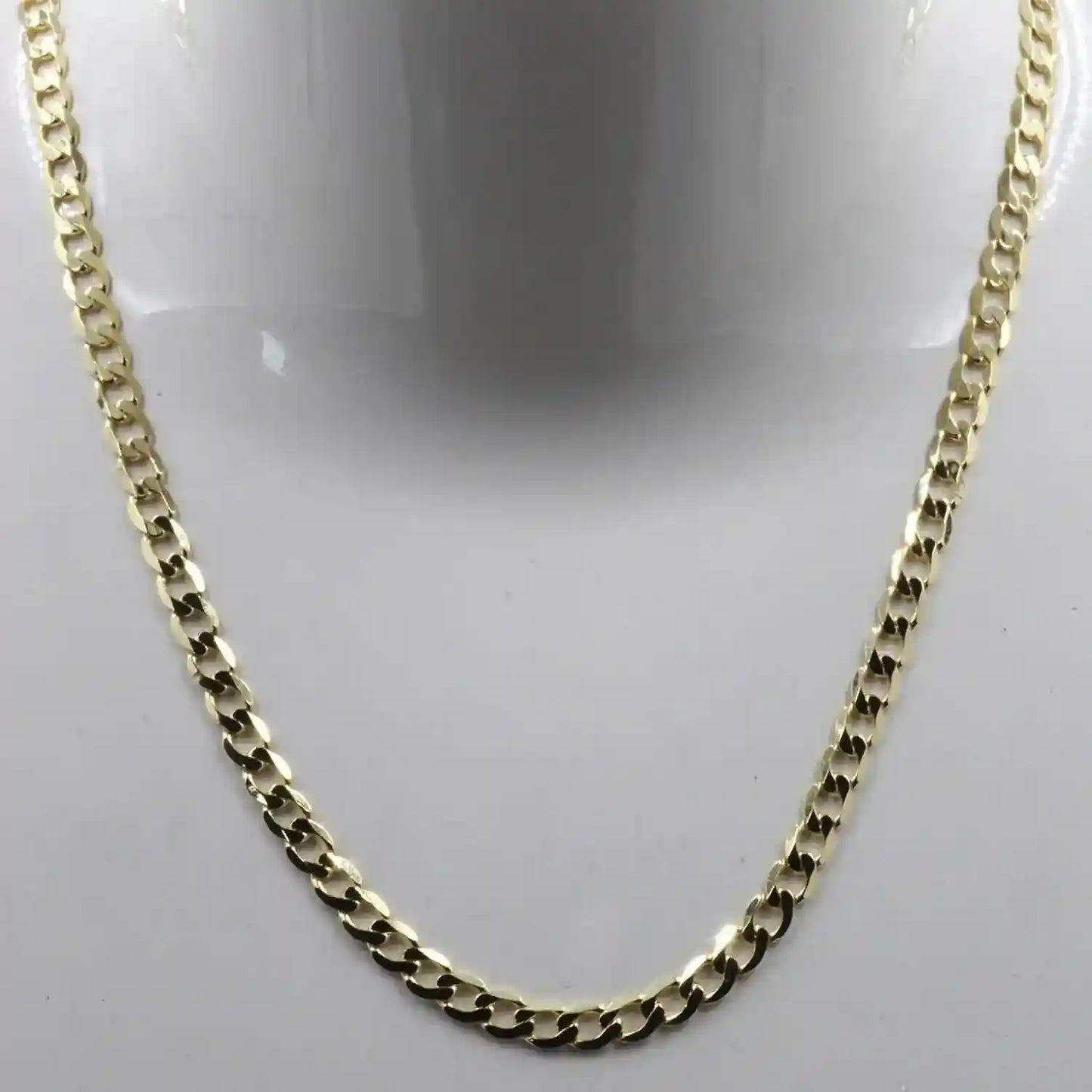Goldkette Panzerkette Länge 45cm - Breite 3,1mm - 333-8 Karat Gold
