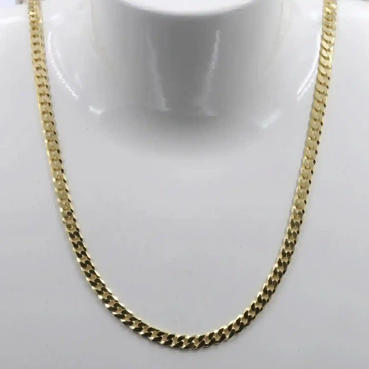 Goldkette Panzerkette Länge 45cm - Breite 3,9mm - 585-14 Karat Gold