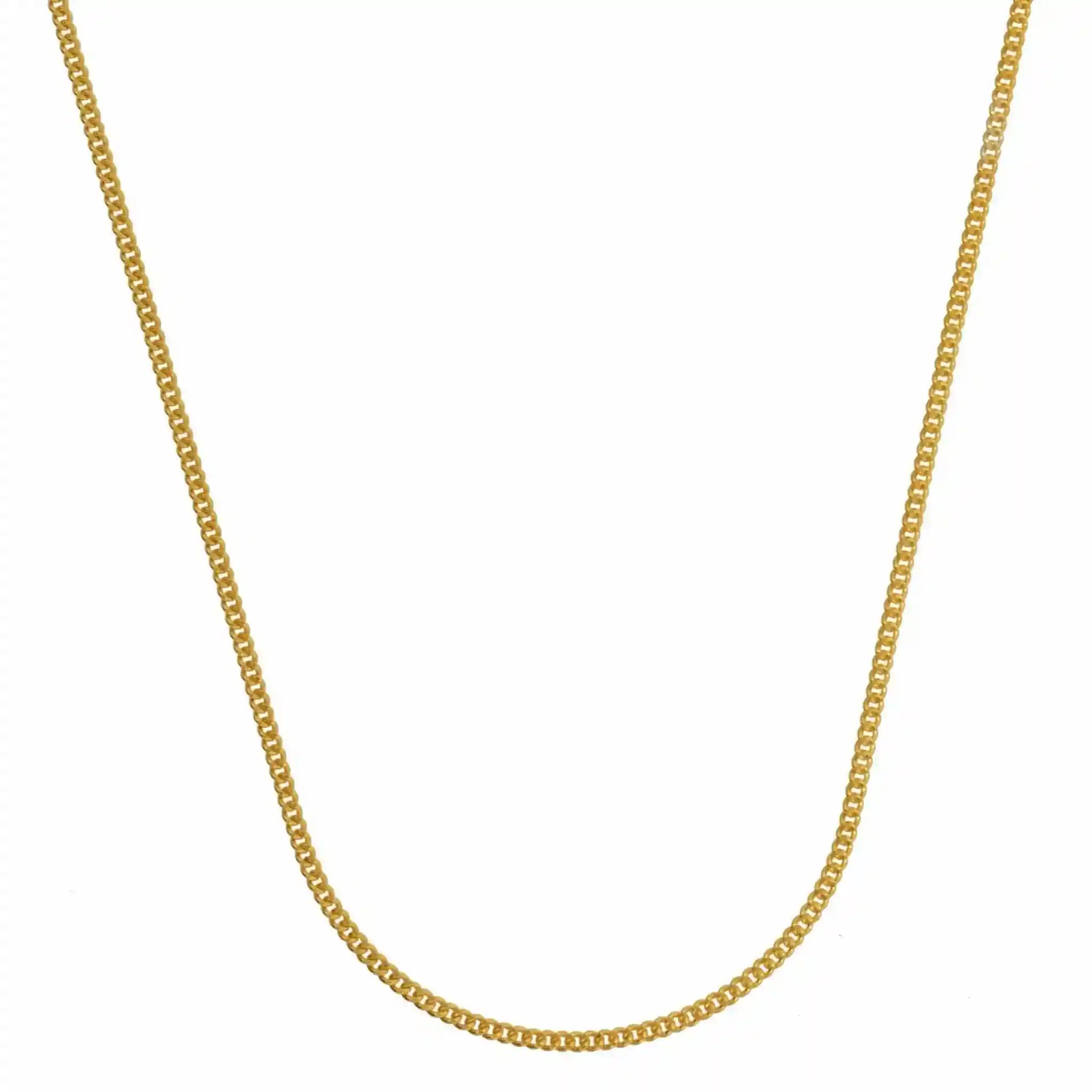 Goldkette Panzerkette Länge 50cm - Breite 0,8mm - 585-14 Karat Gold